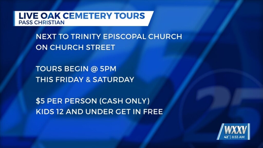 Live Oak Cemetery Tours In Pass Christian