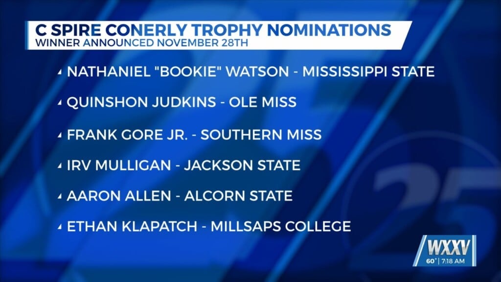 C Spire Conerly Trophy Nominations Have Been Announced For The 2023 Football Season