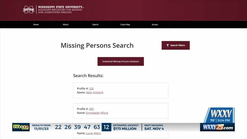 Mississippi State Professor Creates Database For Missing Persons