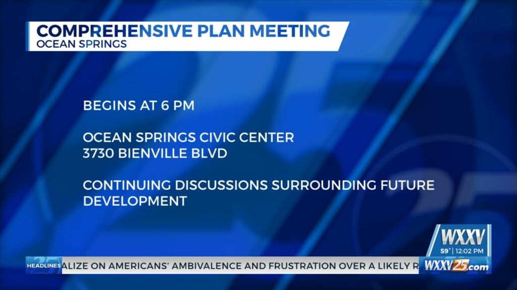 Comprehensive Plan Meeting For The City Of Ocean Springs