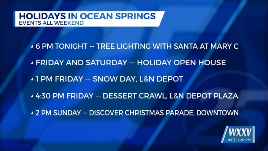 Tree Lighting And Holiday Open House In Ocean Springs