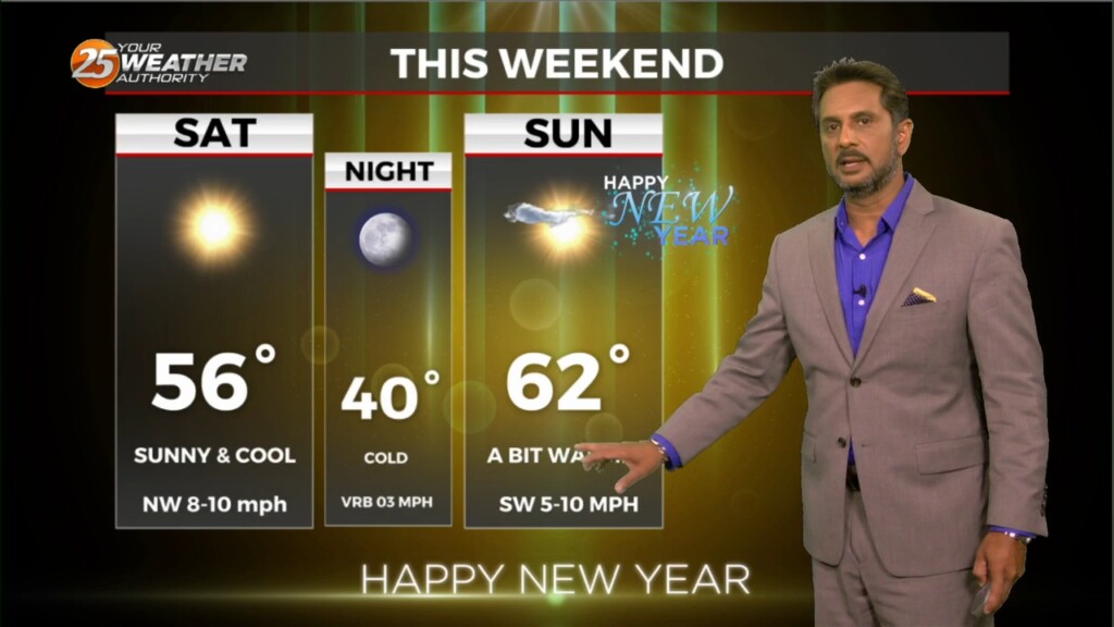 12/29 The Chief's "sunny, But Cool Weekend" Friday Morning Forecast