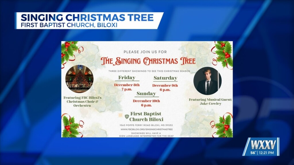 First Baptist Church Biloxi Holds Singing Christmas Tree Program
