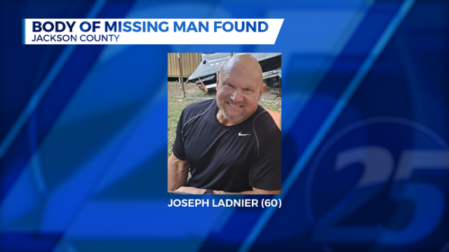 Body of missing Jackson County man found - WXXV News 25