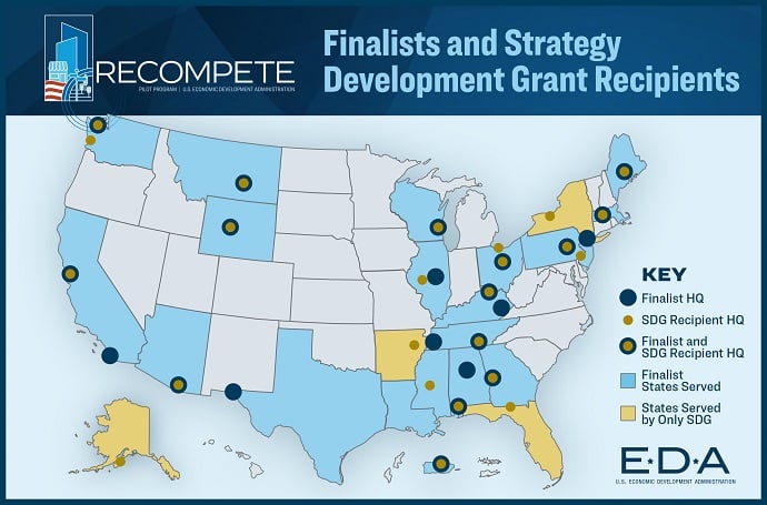 Eda Recompete Finalists Sdg Map