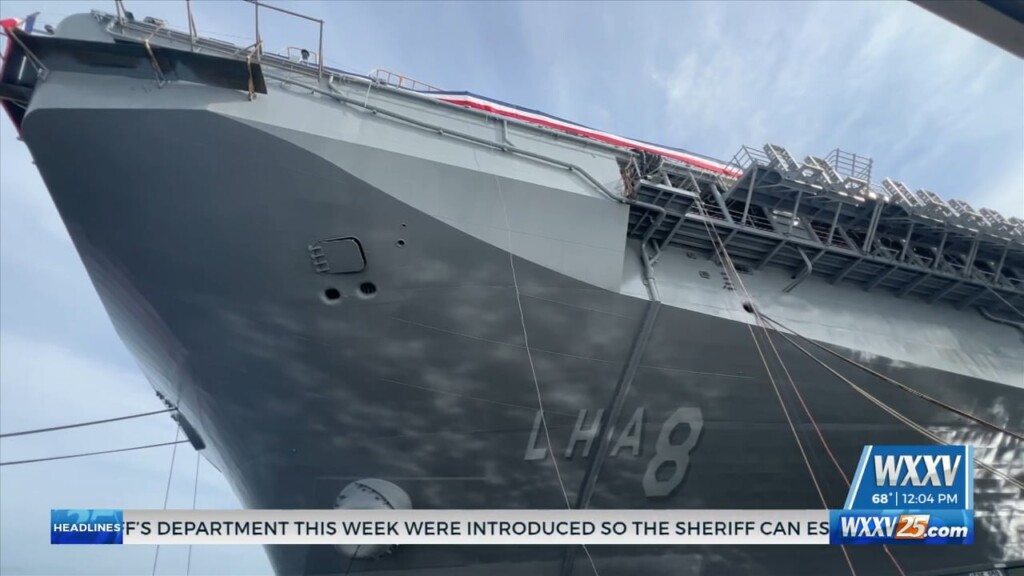 Bougainville Ship Christened At Ingalls Shipbuilding