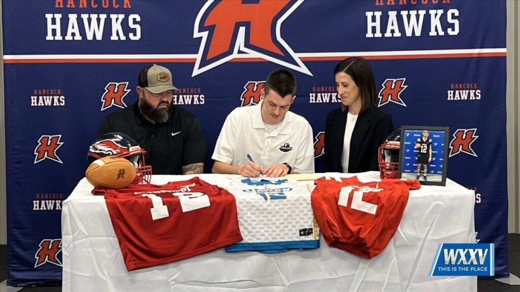 Hancock Quarterback Dylan Moran Makes Things Official With Faulker University