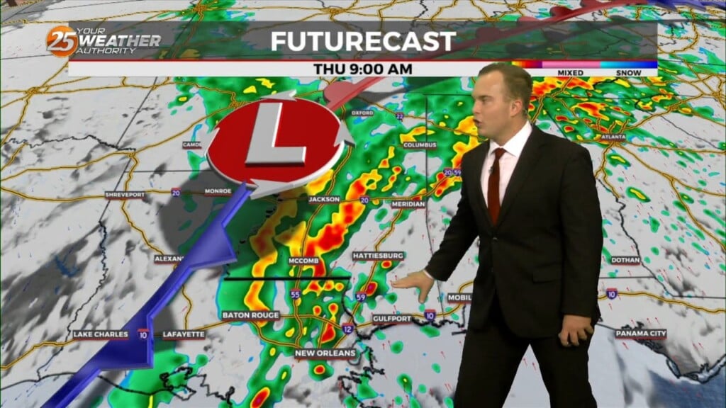 1/24 Jeff's "more Rain/thunderstorms" Wednesday Night Forecast