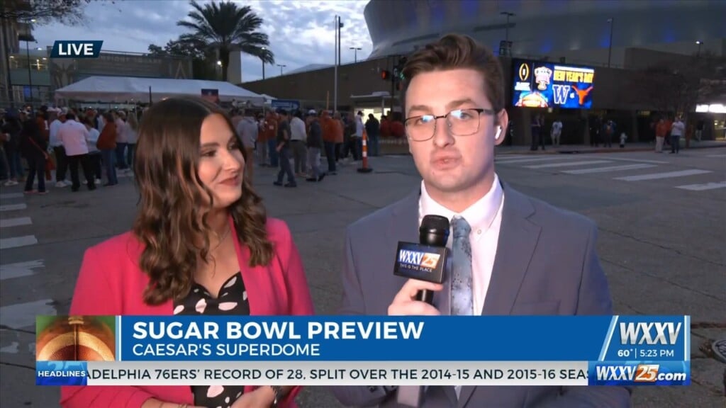 Wxxv Gives A Preview Of The Sugar Bowl At The Superdome
