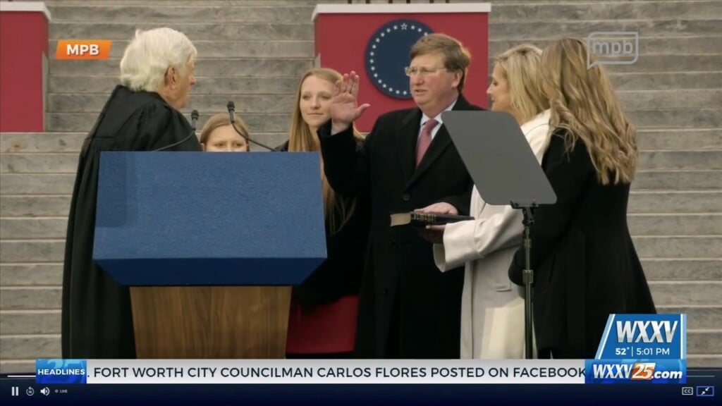 Tate Reeves Sworn In As Governor Of Mississippi