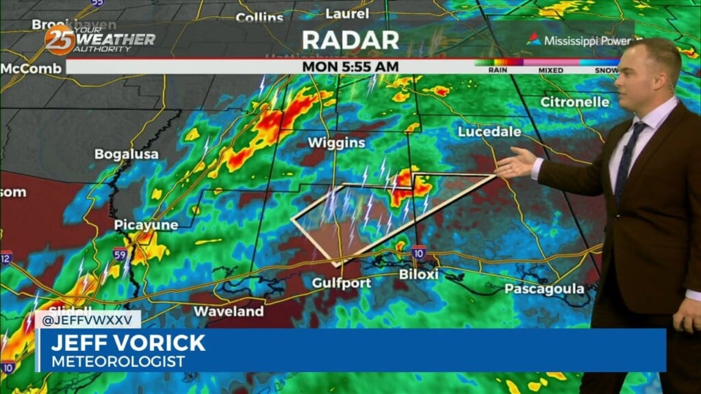 2/12 Jeff Vorick's "rain/severe Threat Ends" Lundi Gras Morning Forecast