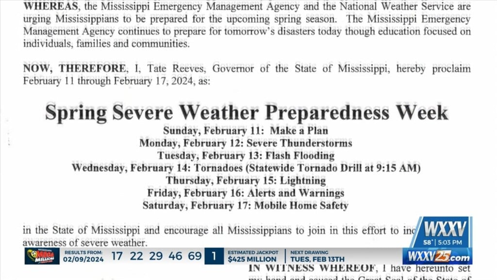 State Wide Tornado Drill For Spring Severe Weather Preparedness Week