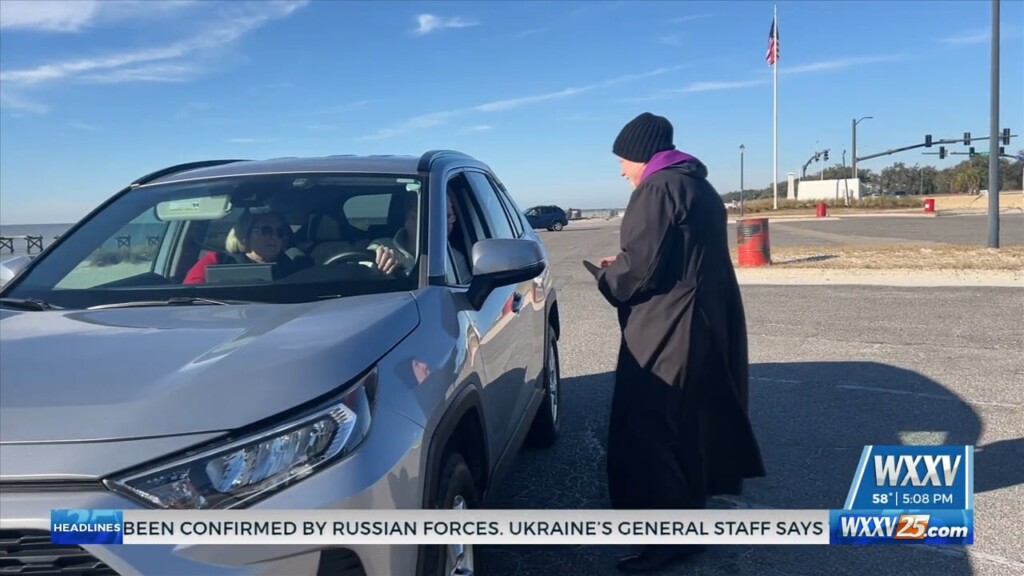 Locals Get Ashes To Go For Ash Wednesday