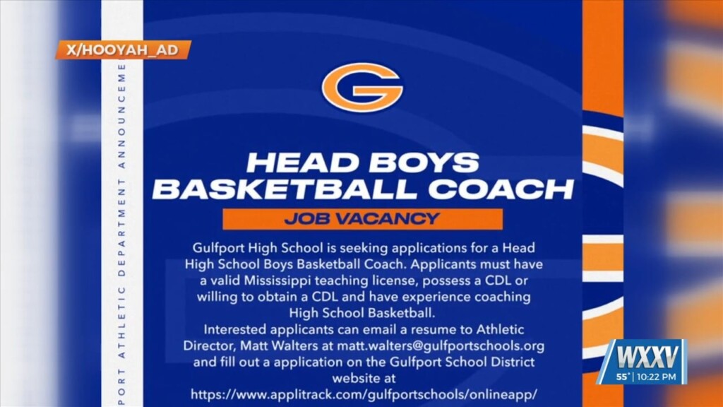 Gulfport Head Coach Vacancy