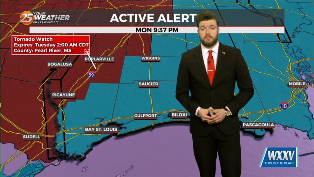 3/25 – Trey Tonnessen’s “tornado Watch” Monday Night Forecast