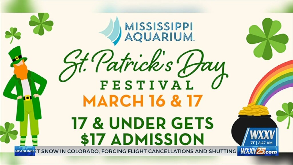 Mississippi Aquarium St. Patrick’s Day Festivities