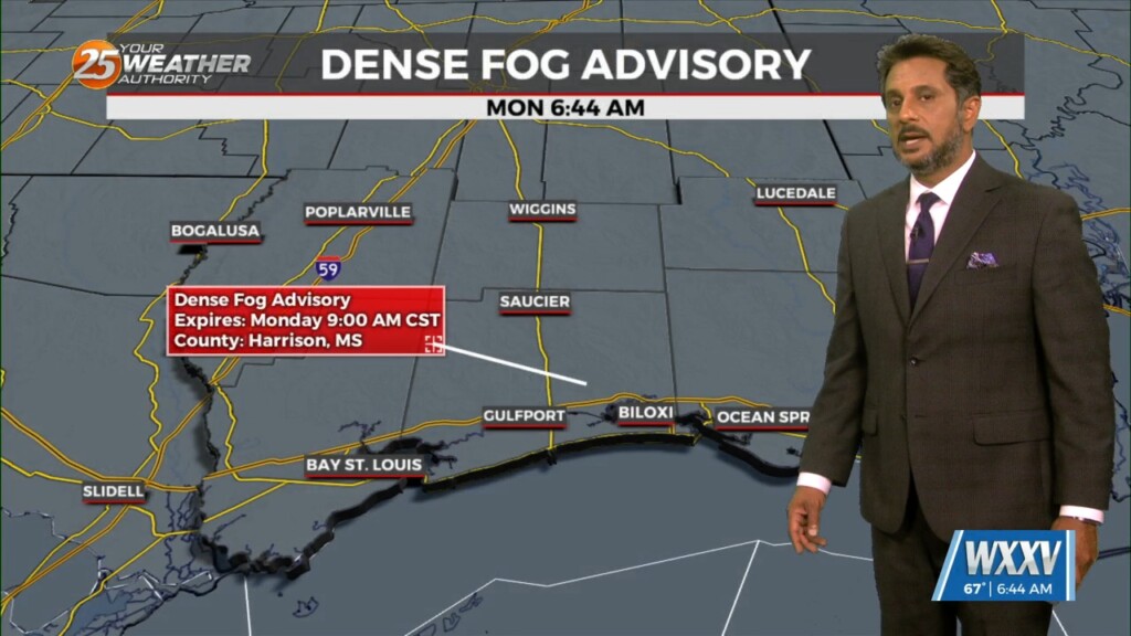 3/4 The Chief's "dense Morning Fog" Monday Morning Forecast