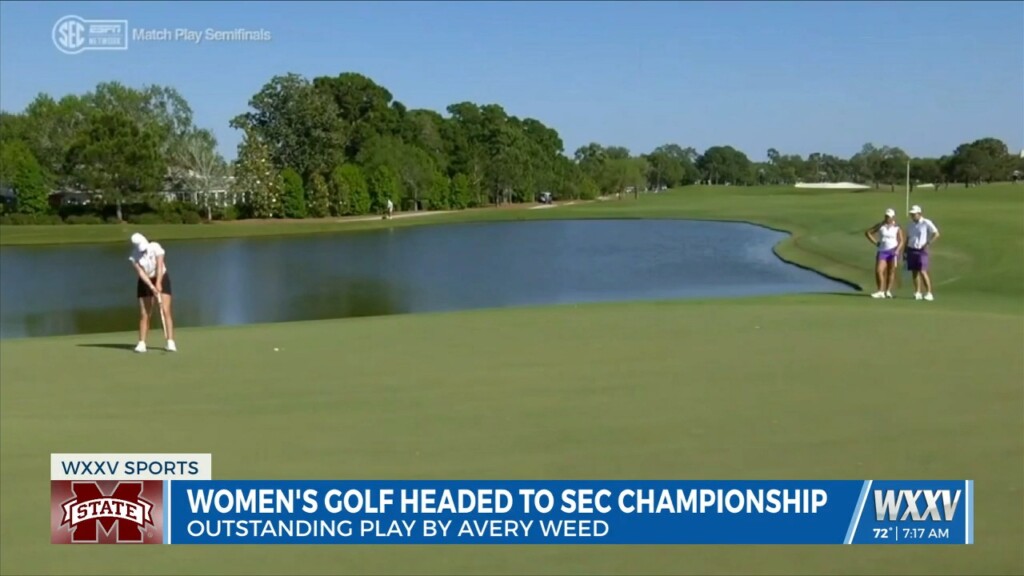 Ocean Spring Alum And Mississippi State Freshman Avery Weed Contributes To Sec Women's Golf Semi Finals