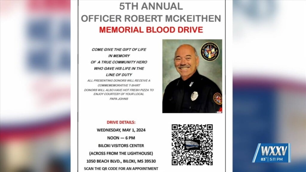 Annual Officer Robert Mckeithen Memorial Blood Drive