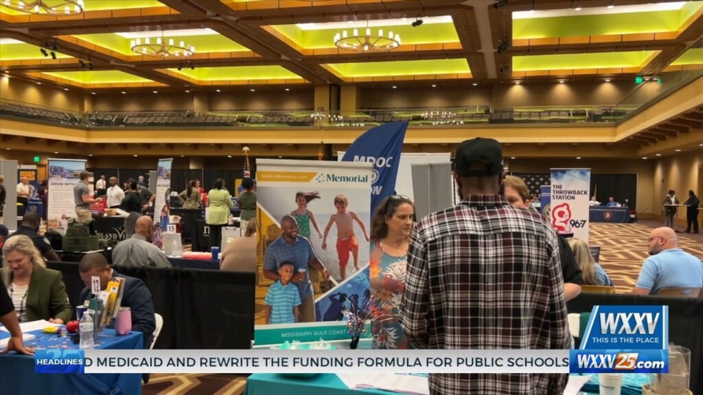 Residents Attend Military And Civilian Job Fair In Biloxi