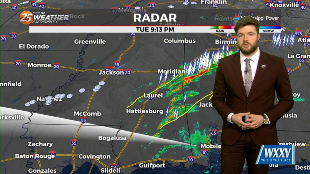 4/2 Trey Tonnessen's "quick Moving System" Tuesday Night Forecast