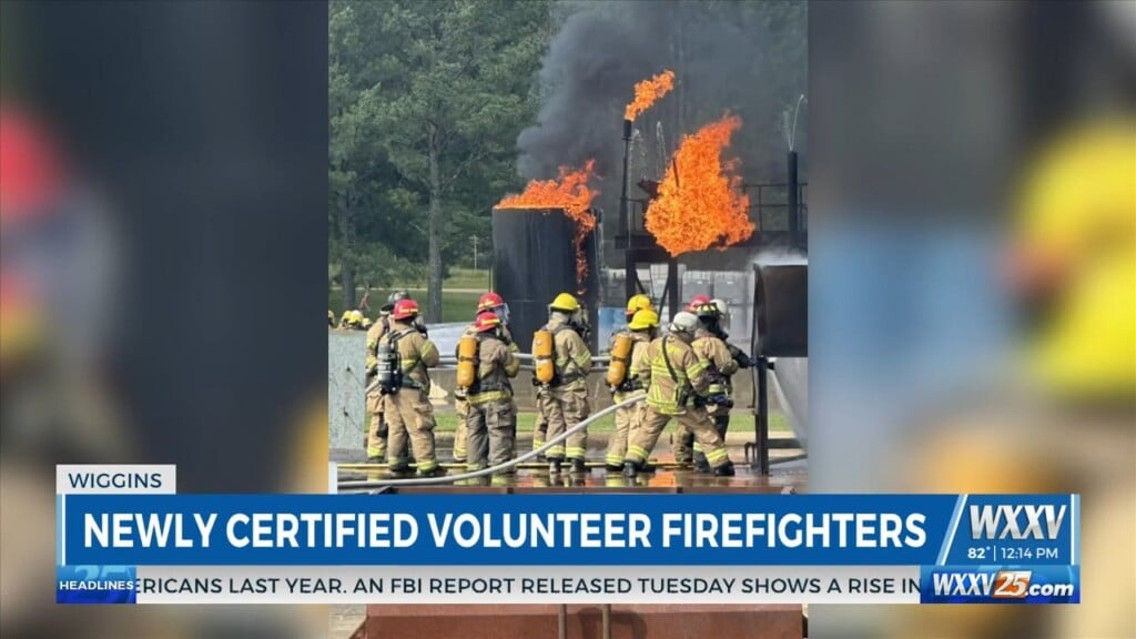 Newly Certified Wiggins Volunteer Firefighters
