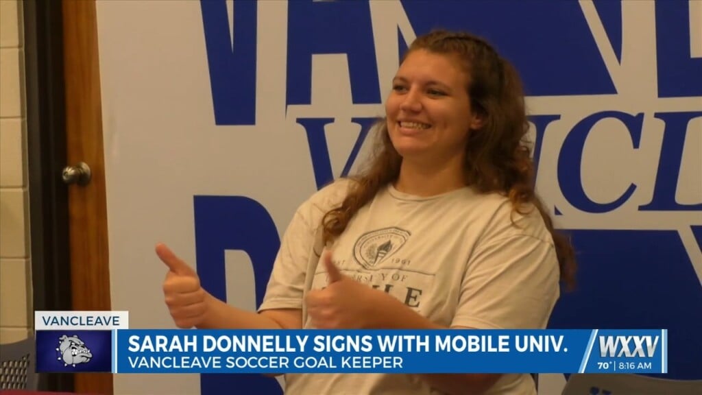 Vancleave Goal Keeper Sarah Donnelly Officially Signs To Play Soccer At The University Of Mobile