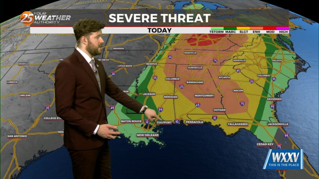4/2 Trey Tonnessen's "isolated Thunderstorms" Monday Evening Forecast