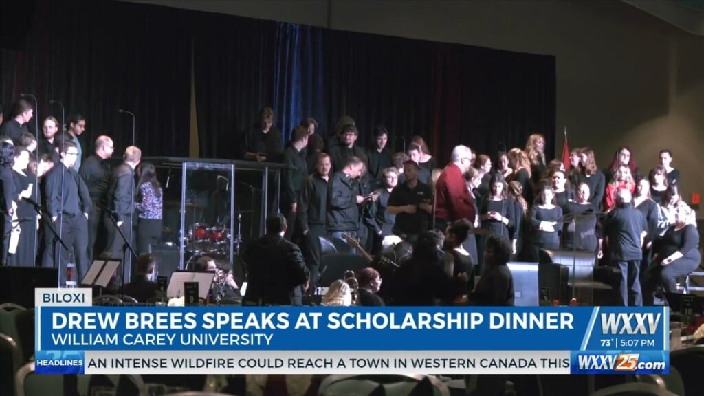 Tonight: Drew Brees Speaks At William Carey Scholarship Dinner