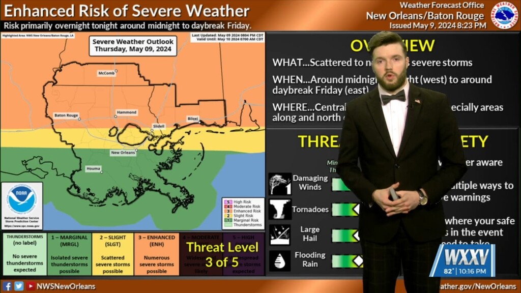5/9 Trey Tonnessen's "enhanced Severe Risk" Thursday Night Forecast