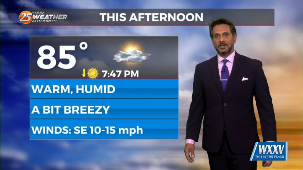 5/21 The Chief's "sunny, Warm & Rain Free" Tuesday Afternoon Forecast