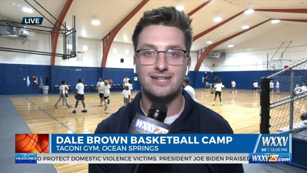 Wxxv Sports Director Jevan Mccoskey Is Live At Dale Brown Basketball Camp