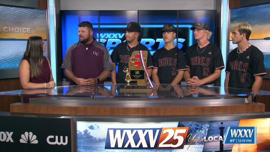 After Winning The 6a Baseball State Championship, The George County Rebels Join Wxxv On The Noon Show!