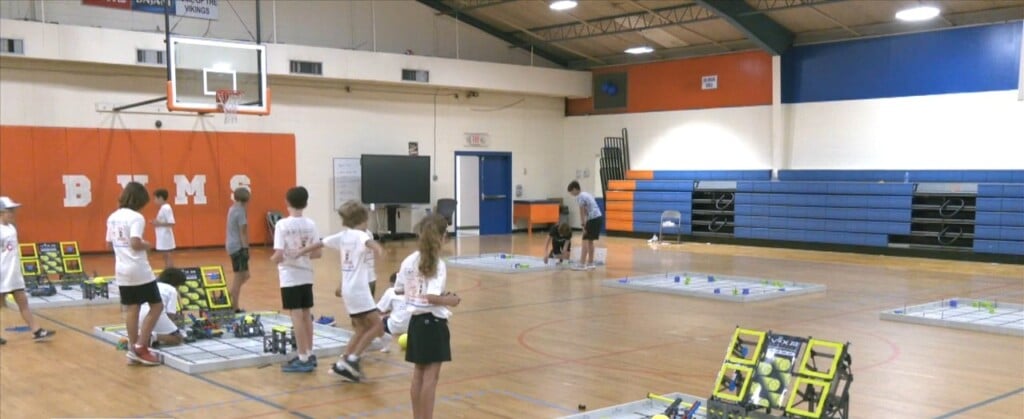 Teams Compete In Robotics Competition