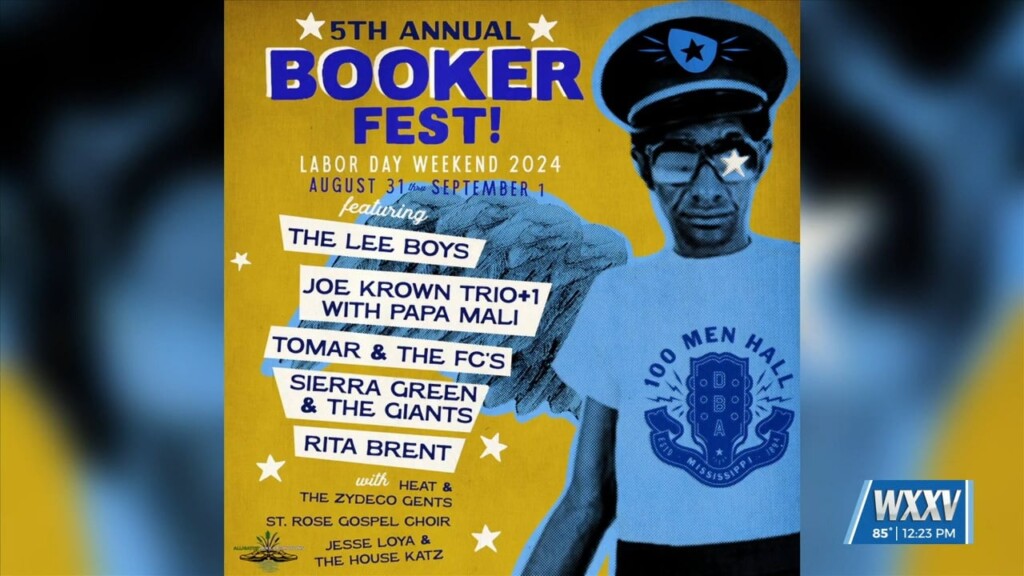 Booker Fest Returns To 100 Men Hall In Bay St. Louis In August