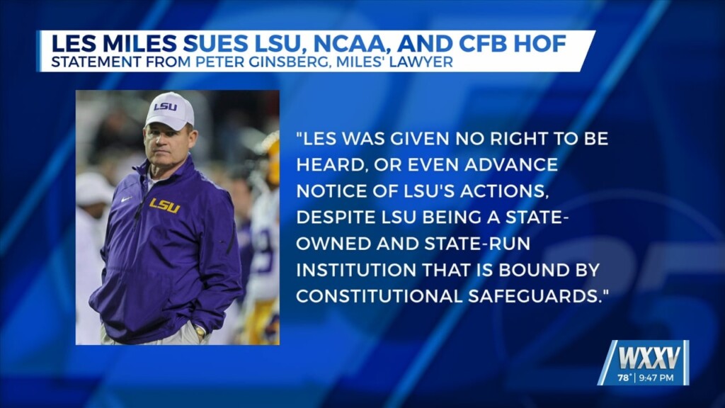 Les Miles Sues Lsu