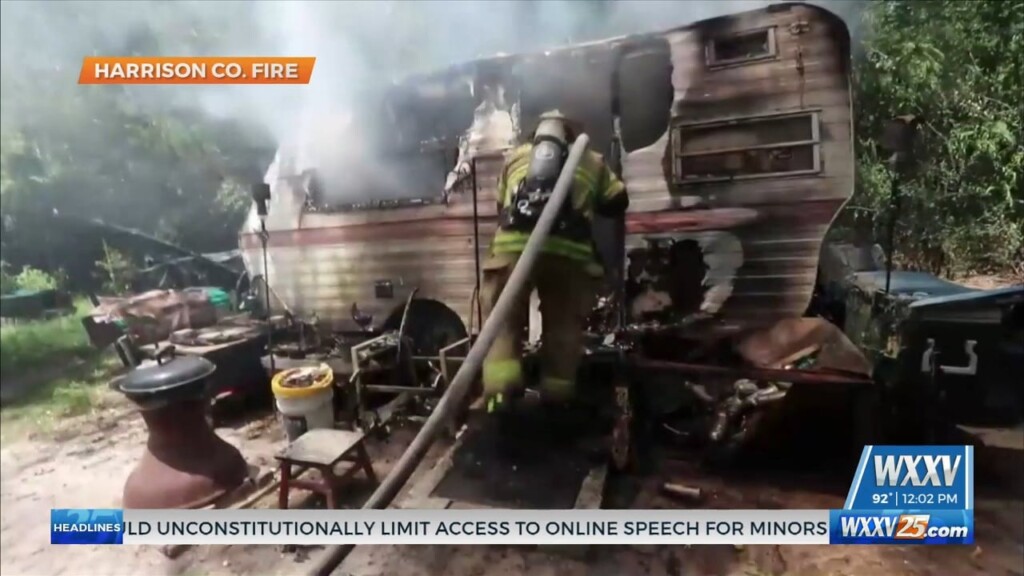 Harrison County Fire Crews Respond To Camper Fire