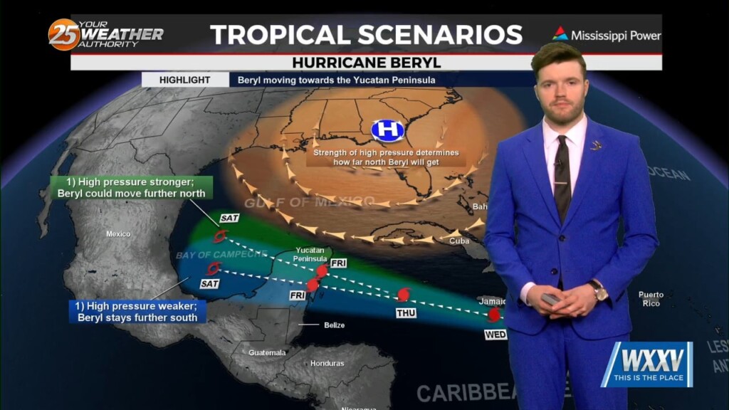 7/2 Trey Tonnessen's "busy Beryl" Tuesday Morning Forecast