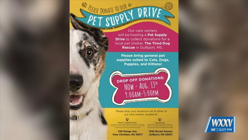 Pet Supply Drive To Benefit Tired Dog Rescue