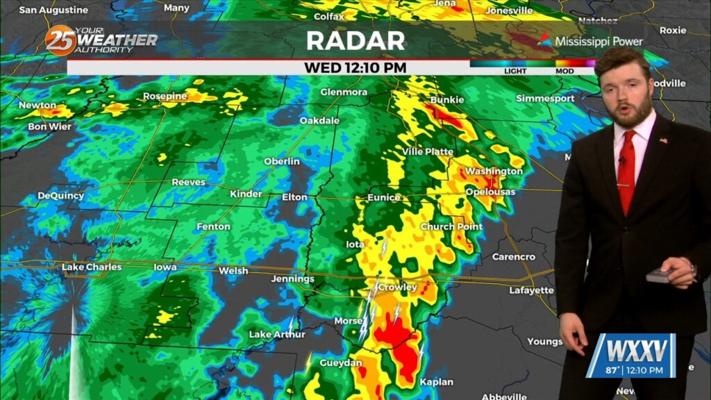 7/24 Trey Tonnessen's "steady Thunderstorms 5" Wednesday Noon Forecast