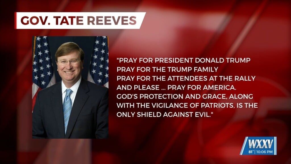 Mississippi Officials React To Attempted Assassination Of Former President Donald Trump
