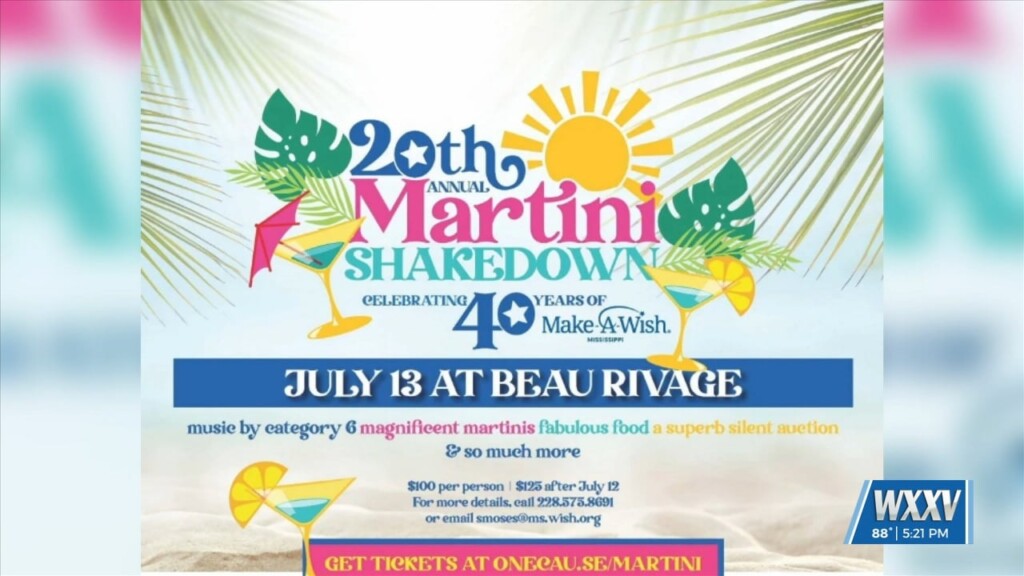 20th Annual Martini Shakedown Benefiting Make A Wish South Mississippi