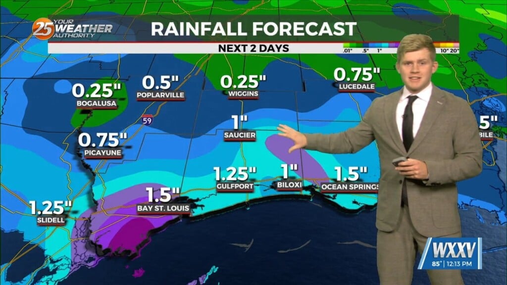 8/29 Sam Parker's "frequent Thunderstorms" Thursday Noon Forecast
