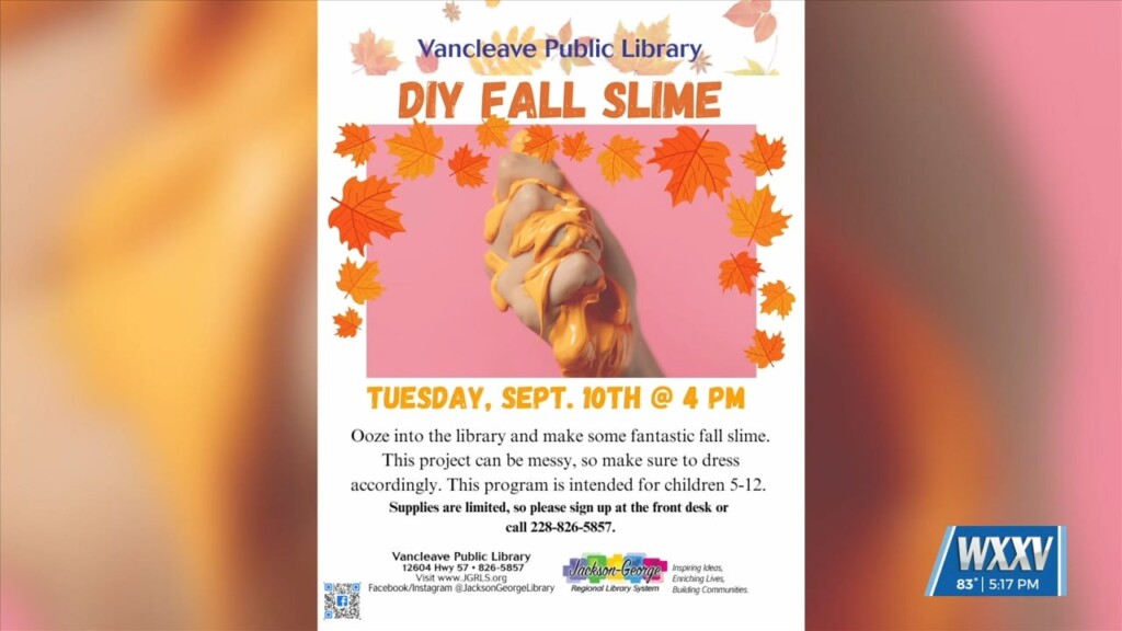 Diy Fall Slime Program At Vancleave Public Library