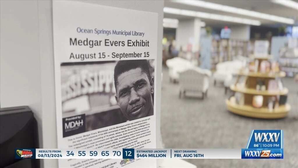 Medgar Evers Exhibit Unveiled At Ocean Springs Library