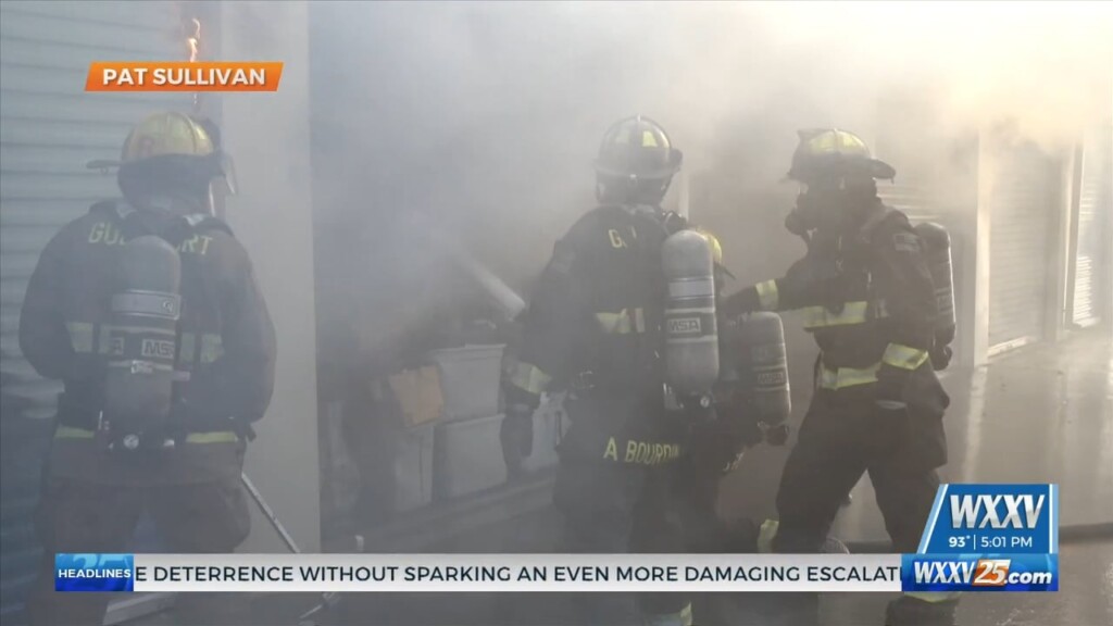 Wxxv’s Elizabeth Keen Has An Update On The Fire At Safe Mini Storage In Gulfport
