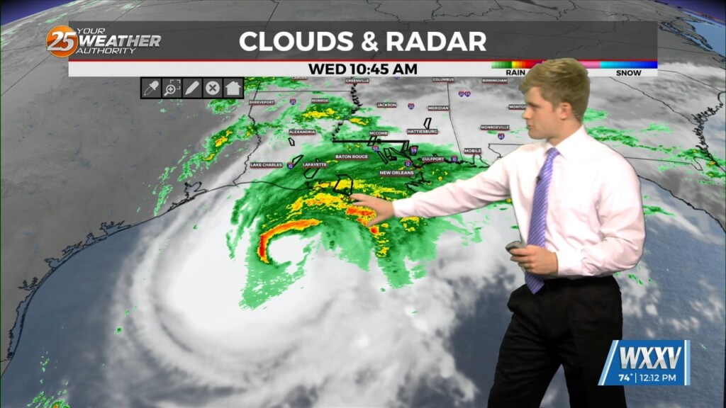 9/11 Sam Parker's "hurricane Francine" Wednesday Noon Forecast