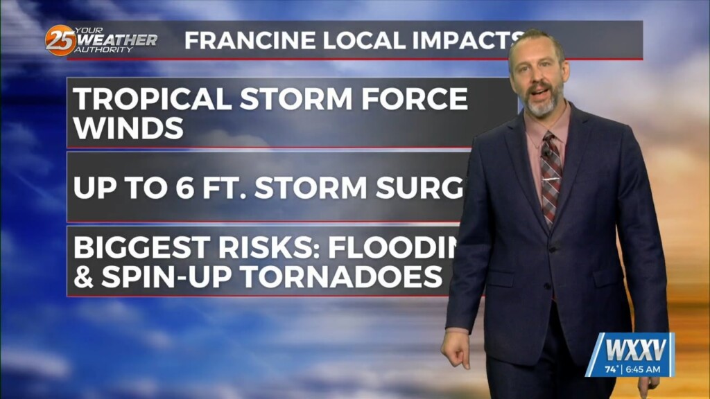 09/11 Ryan's "hurricane Francine" Wednesday Morning Forecast