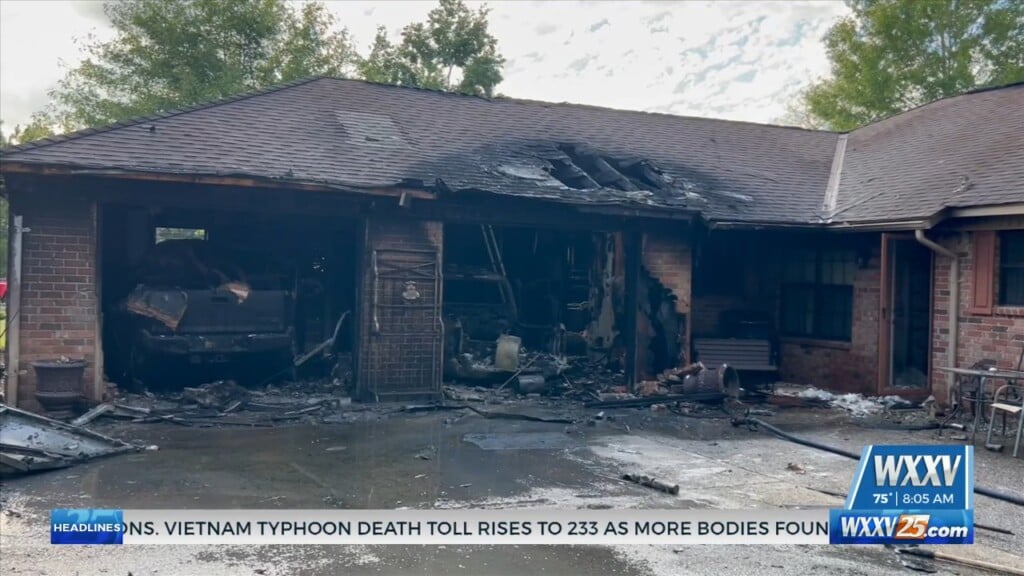 Biloxi Fire Crews Respond To The House Fire