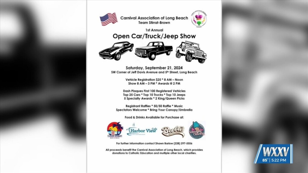 Carnival Association Of Long Beach Holding Inaugural Car/truck/jeep Show